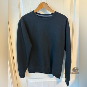 Athletic Works Men’s Black Fleece Crewneck Long Sleeve Sweatshirt. Size S